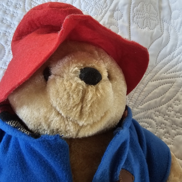 Rainbow Designs Plush Paddington Bear Toy Blue Red Suitcase And Rubber Boots 14" - Picture 12 of 12